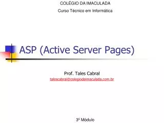 asp active server pages