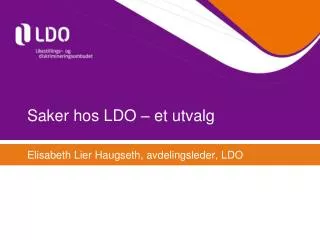saker hos ldo et utvalg