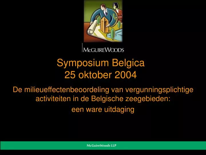 symposium belgica 25 oktober 2004