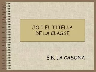 jo i el titella de la classe