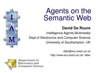Agents on the Semantic Web