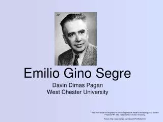 Emilio Gino Segre