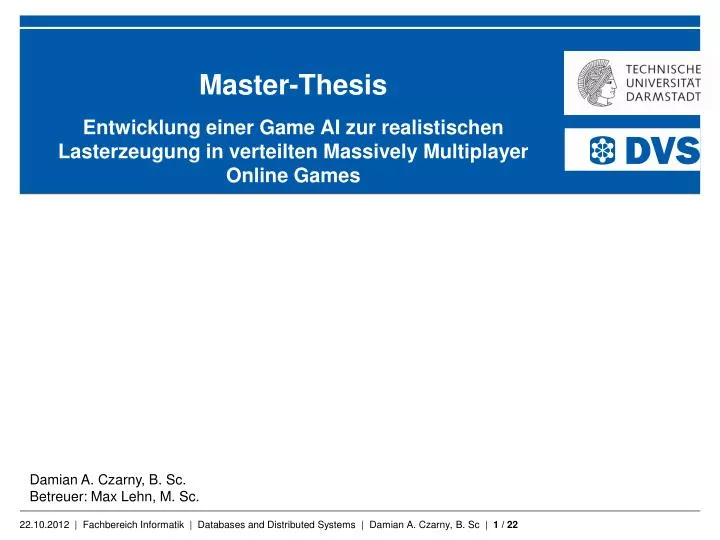 coaching master thesis