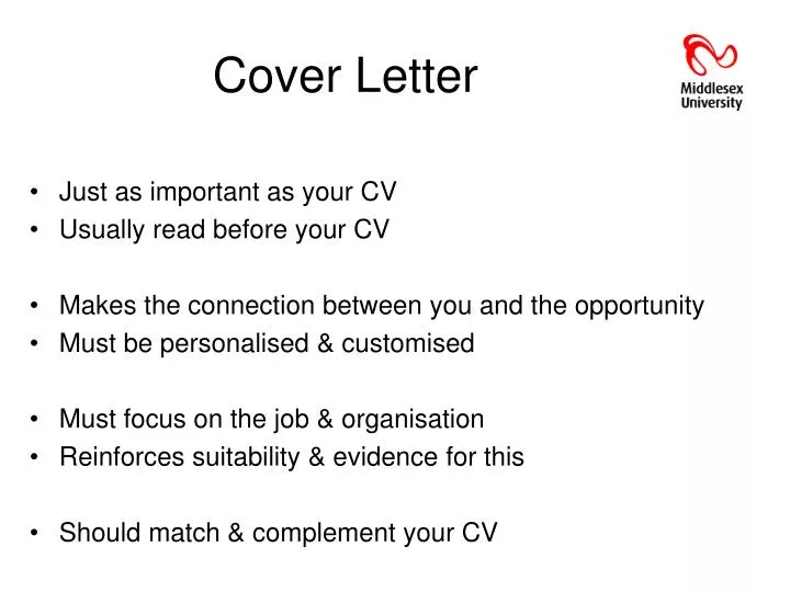 cover letter