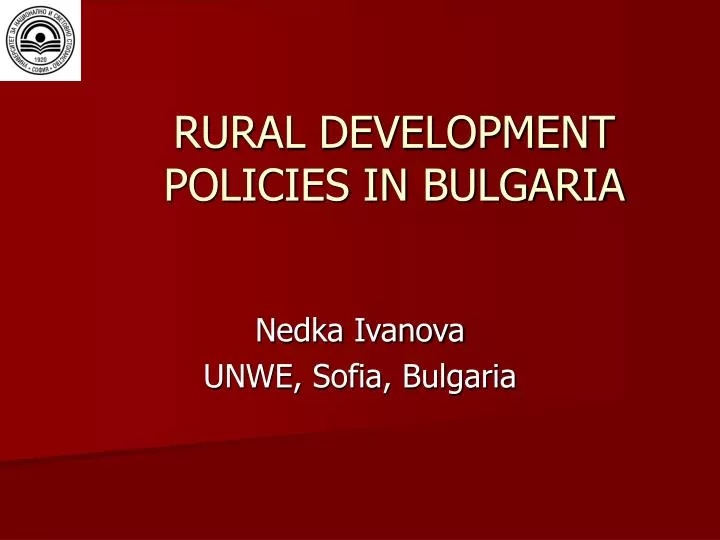 rural development policies in bulgaria
