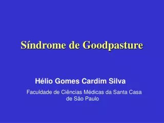 s ndrome de goodpasture