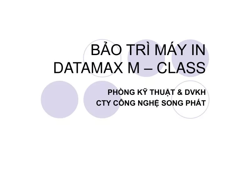 b o tr m y in datamax m class