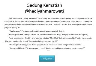 gedung kematian @ hadiyahmarowati