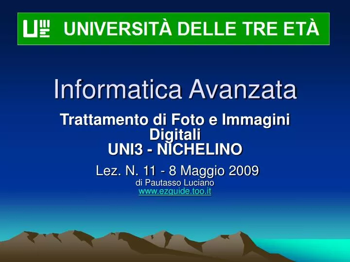 informatica avanzata