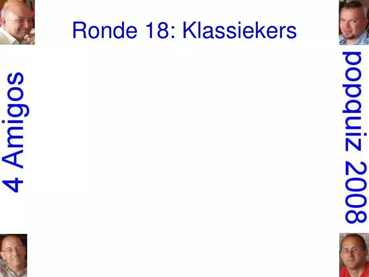 ronde 18 klassiekers