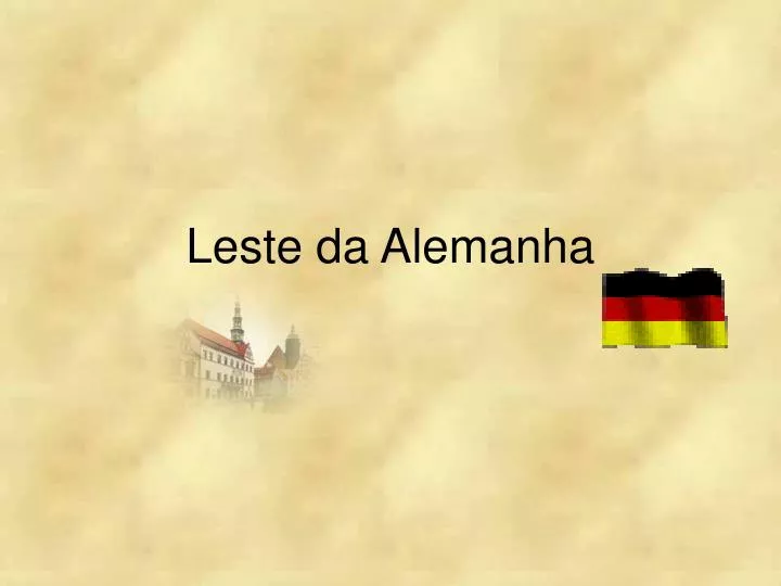 leste da alemanha