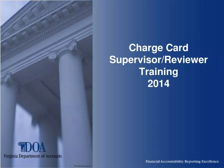 charge card supervisor reviewer training 2014