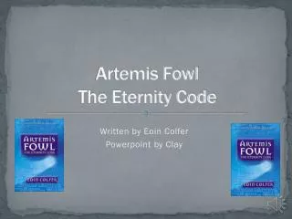 Artemis Fowl The Eternity Code