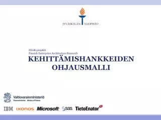 kehitt mishankkeiden ohjausmalli