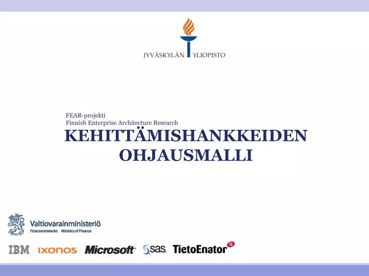 kehitt mishankkeiden ohjausmalli