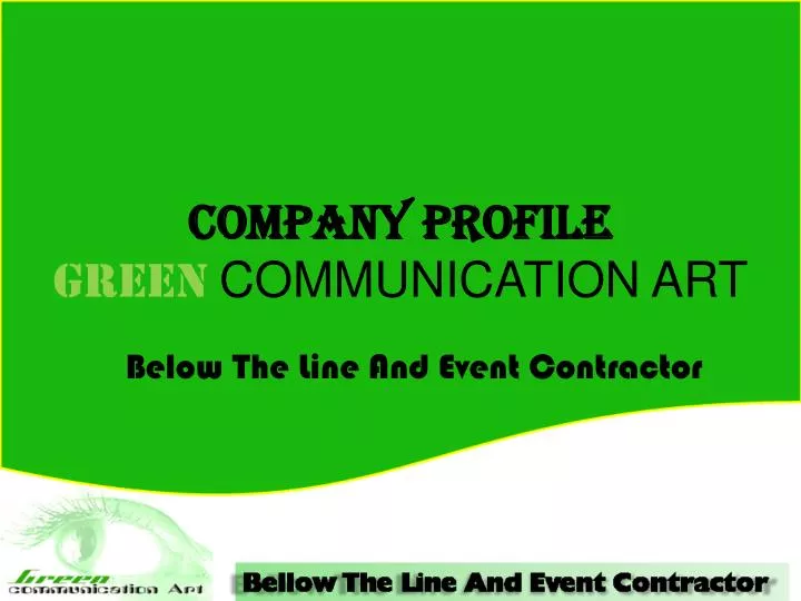 company profile green communication art