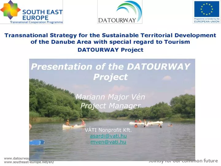 presentation of the datourway project mariann major v n project manager
