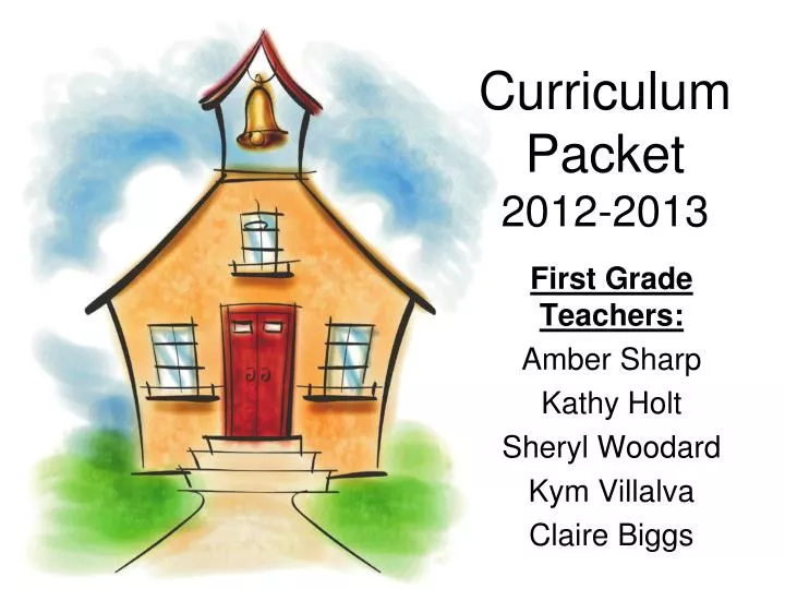 curriculum packet 2012 2013