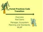 Forest Practices Code Transition - slide 1