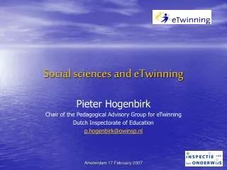 Social sciences and eTwinning