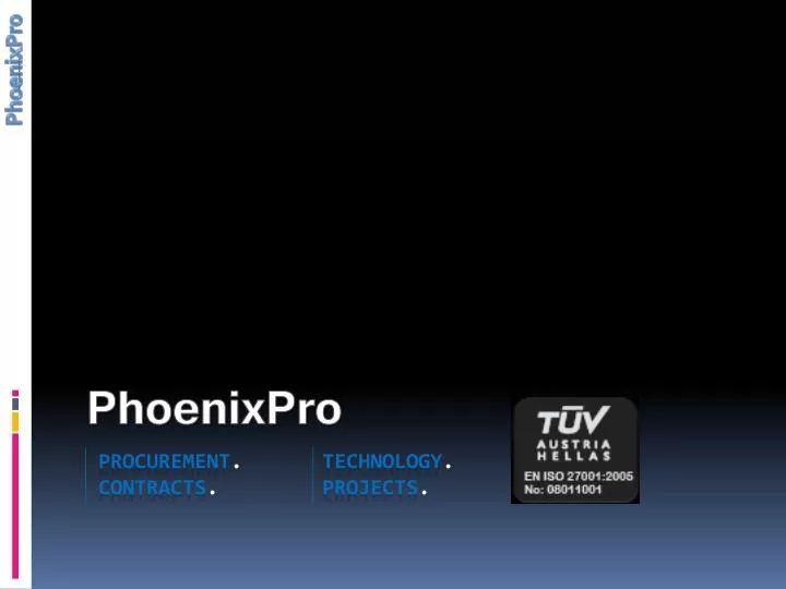 phoenixpro procurement technology contracts projects