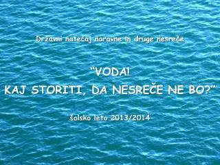 dr avni nate aj naravne in druge nesre e