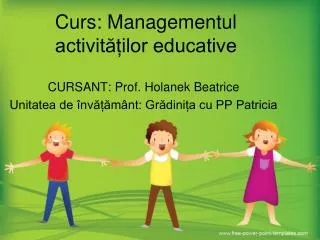 curs managementul activit ilor educative
