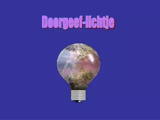 Doorgeef-lichtje