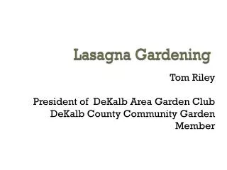 Lasagna Gardening