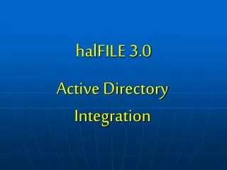 halFILE 3.0