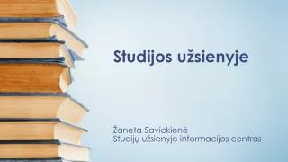 studijos u sienyje
