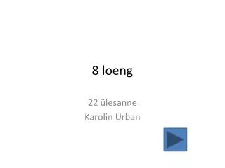 8 loeng