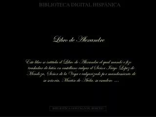 libro de alexandre