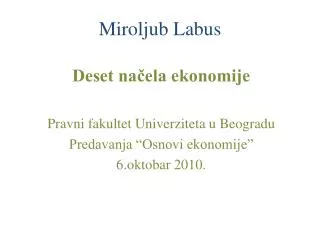 miroljub labus