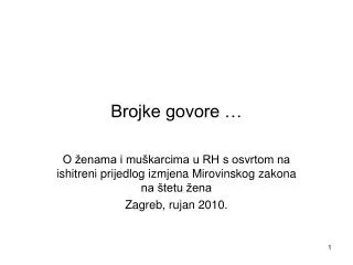 brojke govore