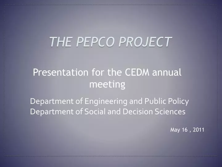 the pepco project