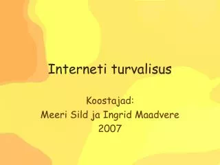 interneti turvalisus