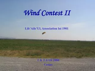 wind contest ii