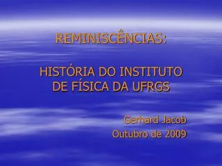reminisc ncias