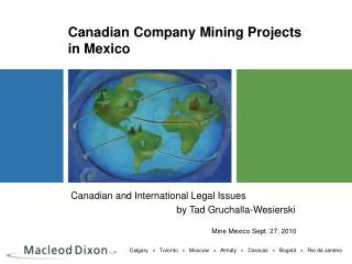 Canadian Company Mining Projects in Mexico