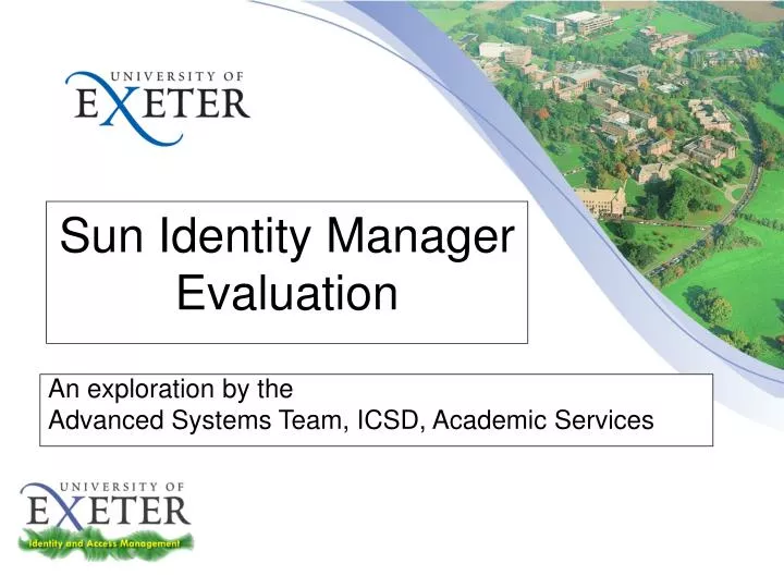 sun identity manager evaluation