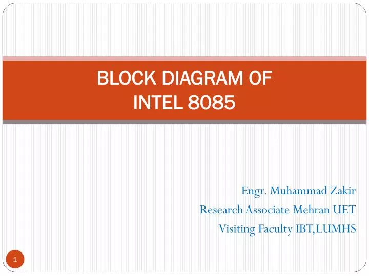 block diagram of intel 8085