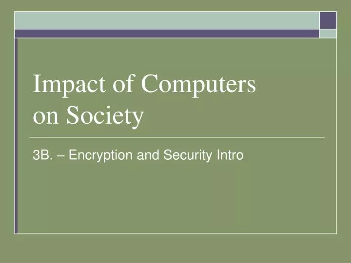 impact of computers on society