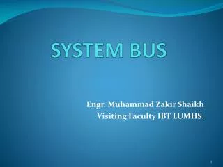 SYSTEM BUS