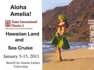 Hawaiian Land and Sea Cruise January 5-15, 2011