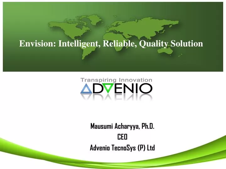 envision intelligent reliable quality solution