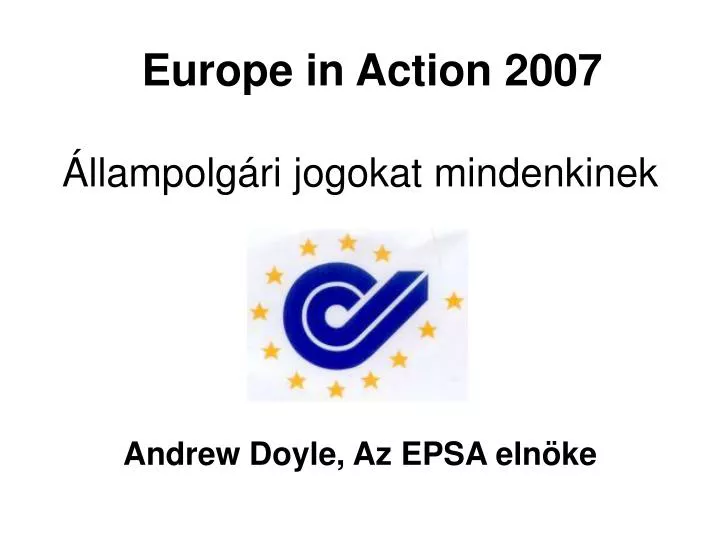 europe in action 2007