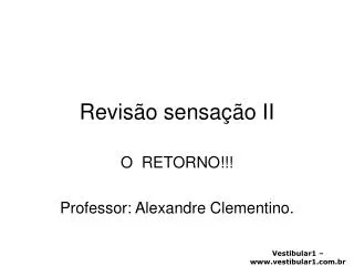 revis o sensa o ii