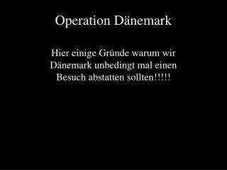 operation d nemark