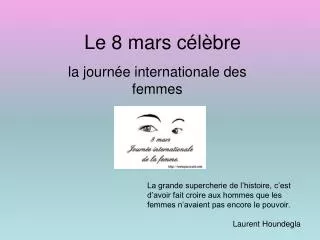 le 8 mars c l bre